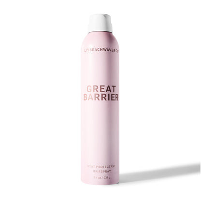 The Beachwaver Co. Haircare Great Barrier Heat Protectant Hair Spray - Multi-Purpose Treatment for Heat Protection Before Styling for Flexible Hold & No Frizz