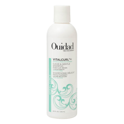 Ouidad VitalCurl+ Clear & Gentle Shampoo for Spiral Curls – Nourishing, Sulfate-Free Cleanser, Balances Curly Hair's pH to Retain Moisture, Elasticity, and Bounce, Silicone & Mineral Oil Free