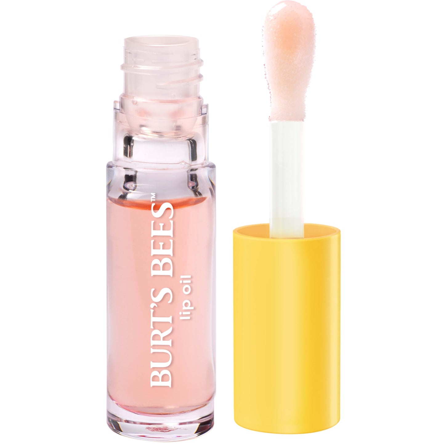Burt's Bees Lip Oil Clear Day, Instant Hydration, Nourishes and Softens Lips, Tint Free, High Shine Finish, Responsibly Sourced Jojoba Oil, Non Sticky, Wand Applicator, 0.15 Ounce
