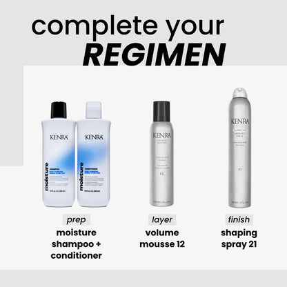 Kenra Shaping Spray 21 | Alcohol Free Hairspray | Max Moisture Retention | Extra Firm Hold & High Shine | Optimal Working Time | All Hair Types