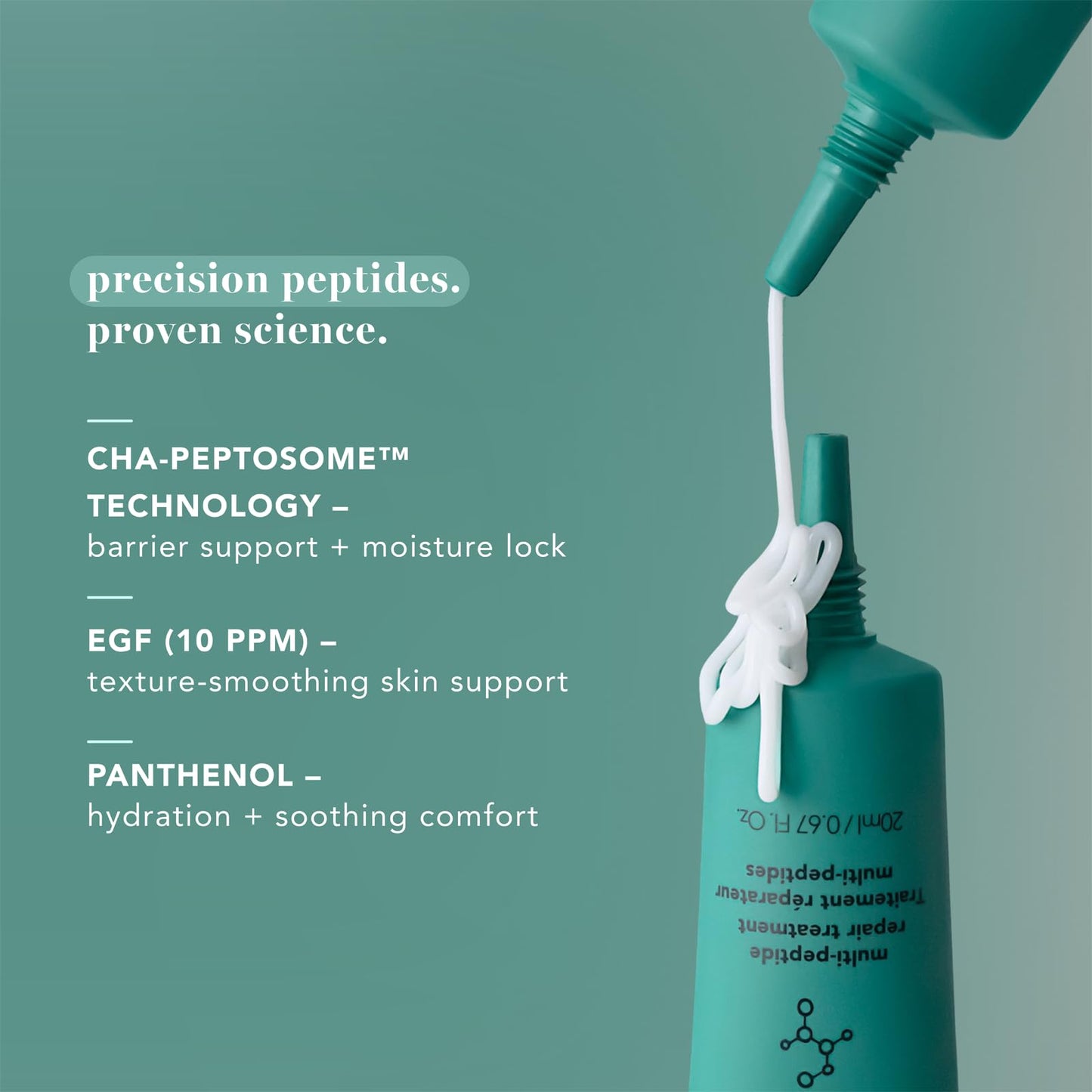 Multi-Peptide Repair Treatment Advanced Anti-Aging Barrier Repair Cream with CHA-Peptosome Technology Ceramides & Panthenol Smooth Fine Lines, Strengthen Skin Barrier Korean Skincare (20ml)