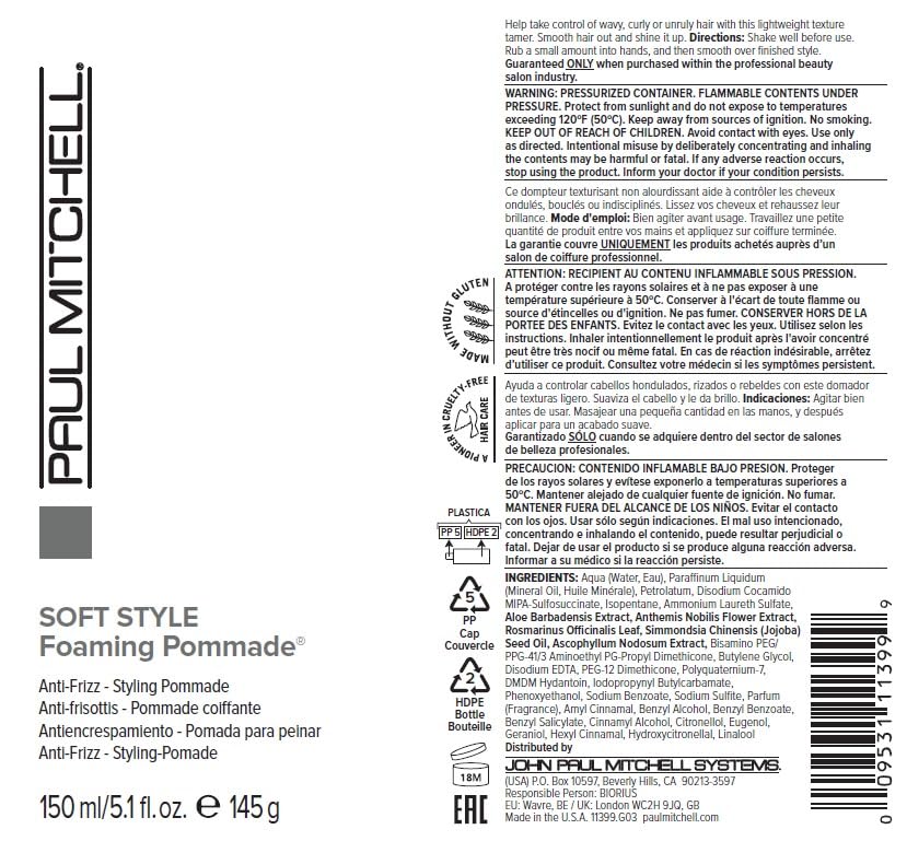 Paul Mitchell Foaming Pomade, Defines Texture + Boosts Shine, For Curly Hair, Wavy + Coily Hair
