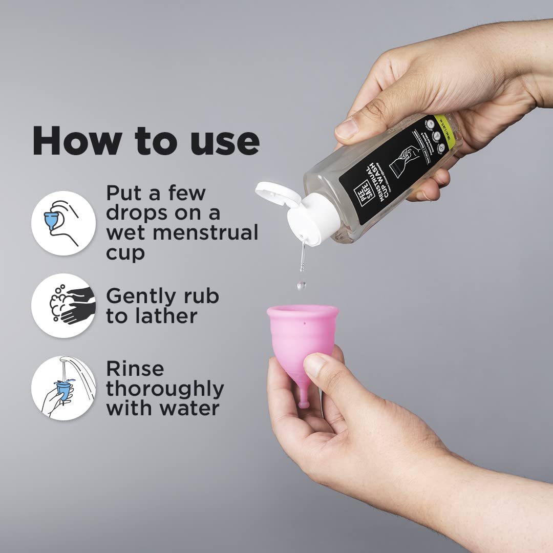 Pee Safe Menstrual Cup Wash 100ml | Orange Fragrance | Maintains Cup Hygiene…