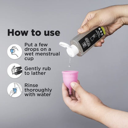 Pee Safe Menstrual Cup Wash 100ml | Orange Fragrance | Maintains Cup Hygiene…