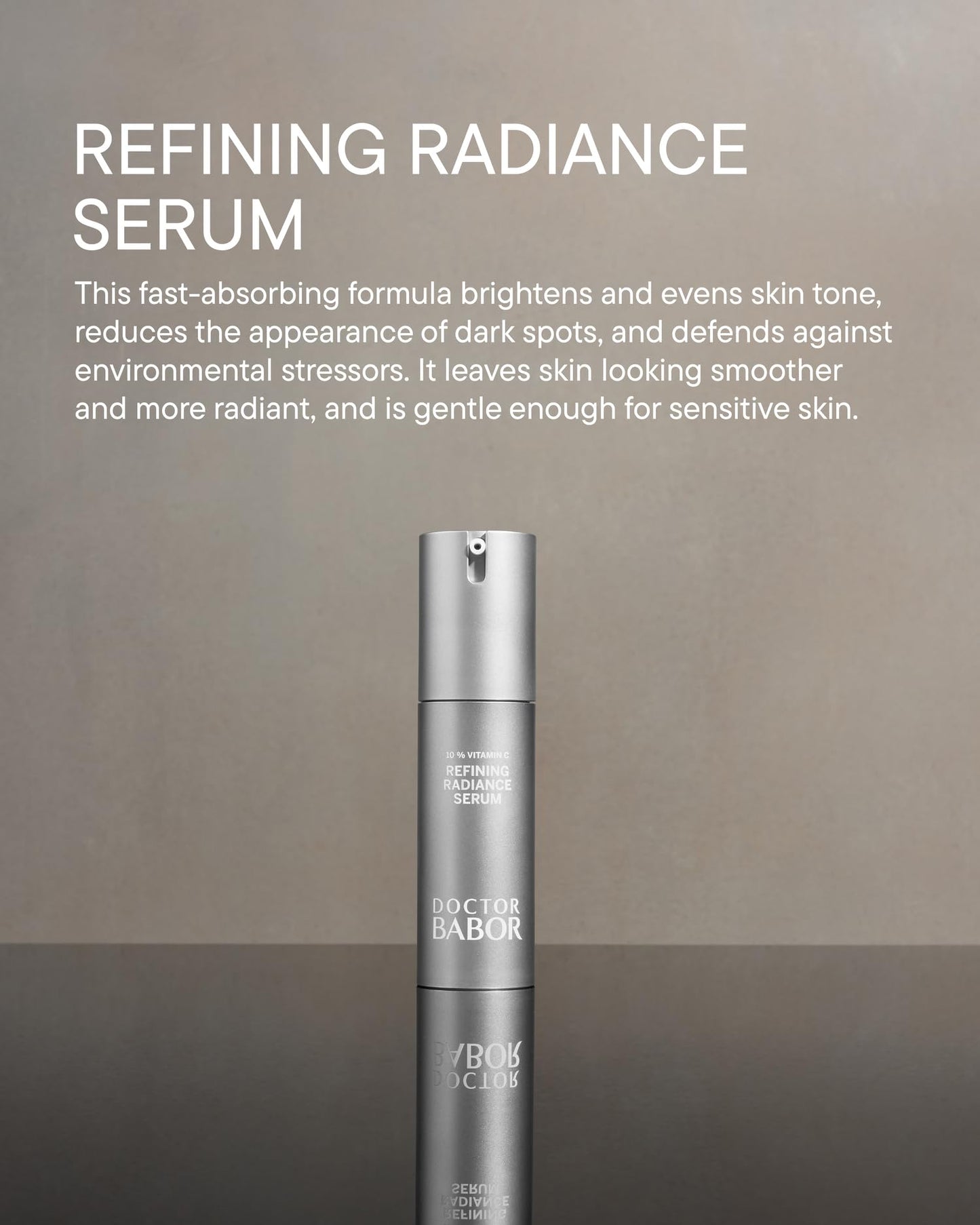 DOCTOR BABOR Refining Radiance Serum with Vitamin C, Hyaluronic Acid and Vitamin E, Skin Care For Smooth Plump Skin, Radiant and Even Complexion, 1 oz