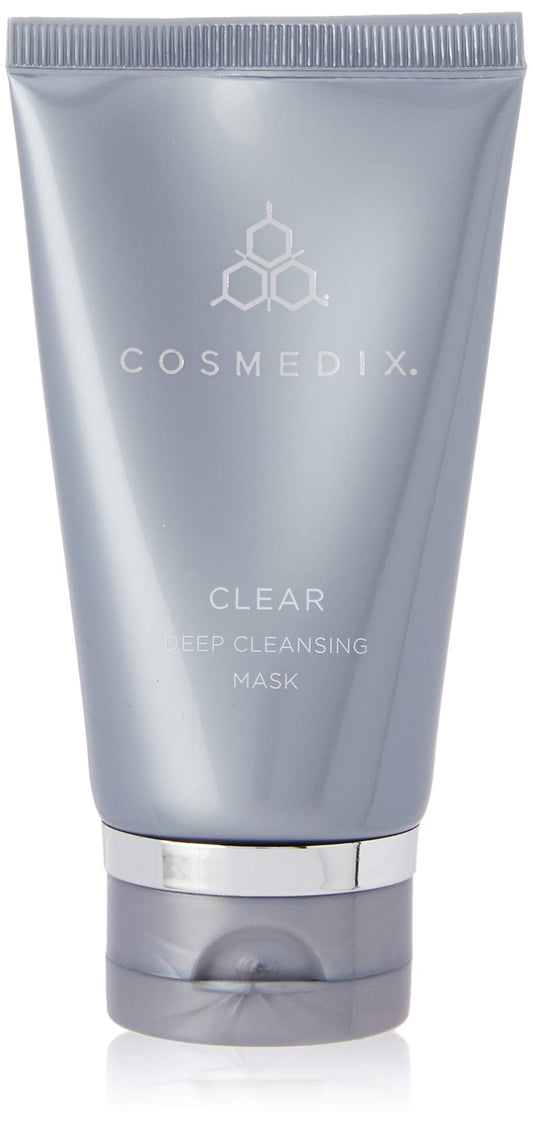 COSMEDIX Exfoliating Face Mask - Deep Cleansing & Detoxifying Facial Mask for Daily Impurities, Oil, Dirt, Dead Skin & Residue - Gentle for Sensitive Skin with Activated Charcoal & Kaolin Clay