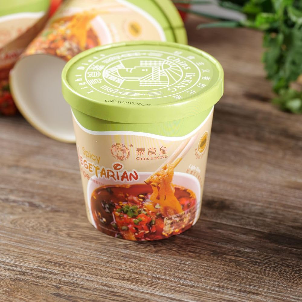 Vegan Konjac Shirataki Noodles, 2-Pack Low-Calorie, Gluten-Free, Spicy Snack with Bold, Chili-Inspired Flavor, Perfect for Busy Lifestyles, Ready-to-Eat Instant Healthy Food