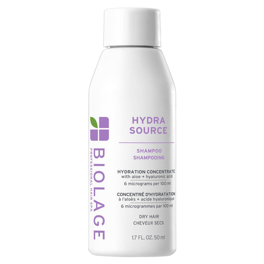 Biolage Hydra Source Shampoo - Softens, Moisturizes & Adds Shine, For Dry Hair, Infused with Micro-Filtered Aloe Vera & Fermented Hyaluronic Acid, Vegan & Paraben-Free