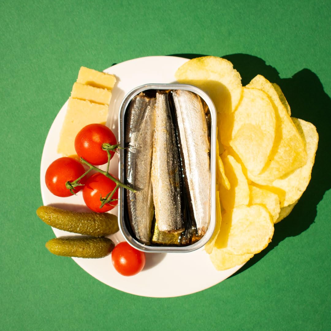 Ati Manel Canned Garfish in Spiced Olive Oil | 1 x 120g Tinned Fish | Canned in Olive Oil