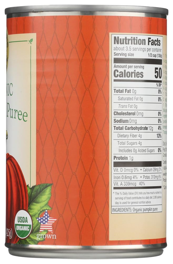 Farmer's Market Organic Canned Pumpkin -- 15 oz - 2 pc