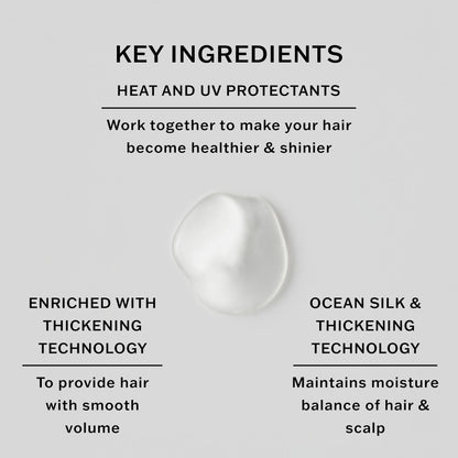 SACHAJUAN Thickening Hair Shampoo, Volumizing, Heat & UV Protectants, Shine & Smooth Volume, Paraben-Free