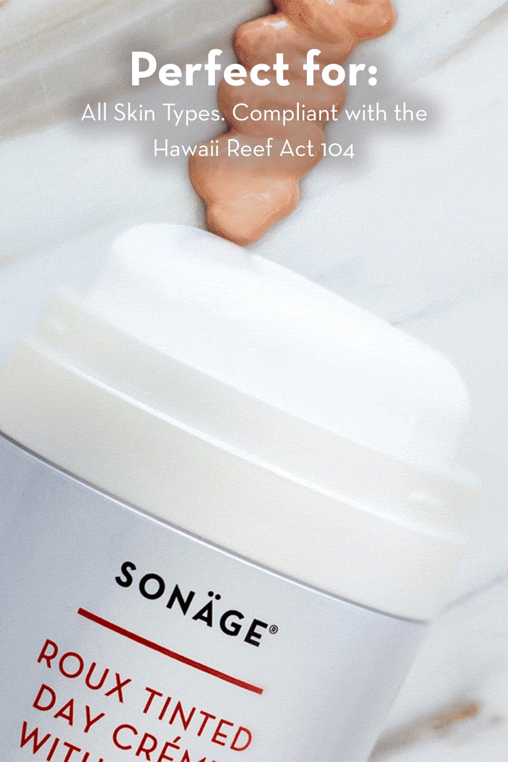 Sonage Roux Tinted Moisturizer with Zinc Oxide SPF 30 Natural Mineral Sunscreen | Lightweight Sheer Coverage, No Whitecast
