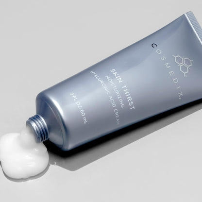COSMEDIX Skin Thirst Hyaluronic Acid Moisturizer Face Cream - Hydrating Face Lotion & Make Up Primer for Pores, Wrinkles & Fine Lines - Daily Facial Skin Care for Softer, Smoother & Vibrant Skin
