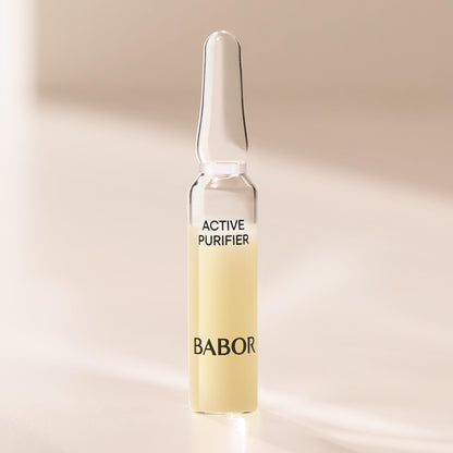 BABOR Active Purifier Ampoule Concentrates for Face with Tea Tree Oil, Refine, Purify, Revitalize Dull and Dry Skin, Clean & Vegan, Results in 7 Days