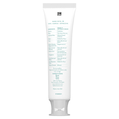 Native Fluoride Free Toothpaste, Whitening - for Adult, Kids 2+ Oral Care - Wild Mint & Peppermint Oil Flavor, 4.1oz (Pack of 3)