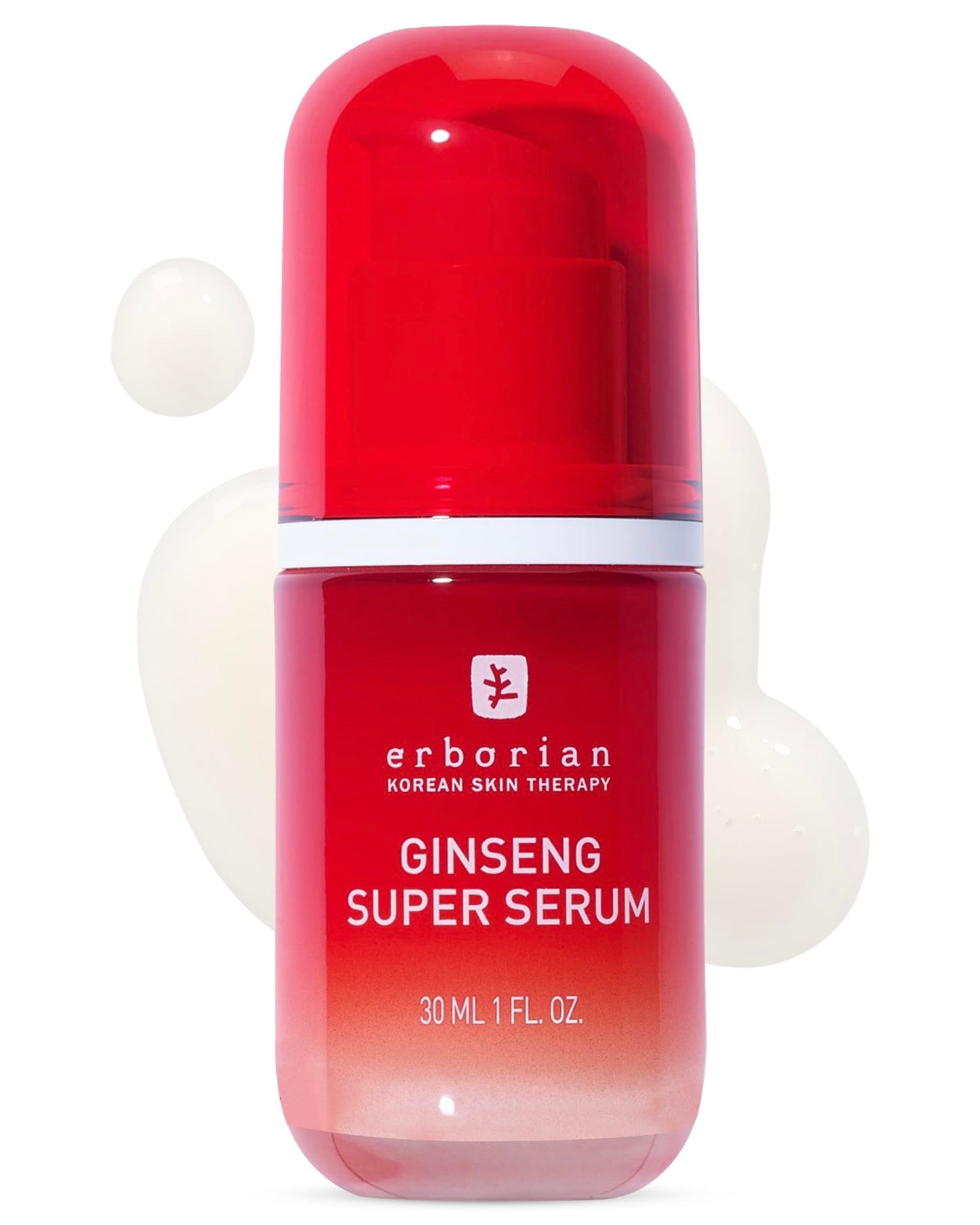 Erborian Ginseng Super Serum, Anti‑Aging, Hydrating Peptide Complex, Smooths Texture & Evens Tone For Soft Skin & Natural Glow, Korean Skincare