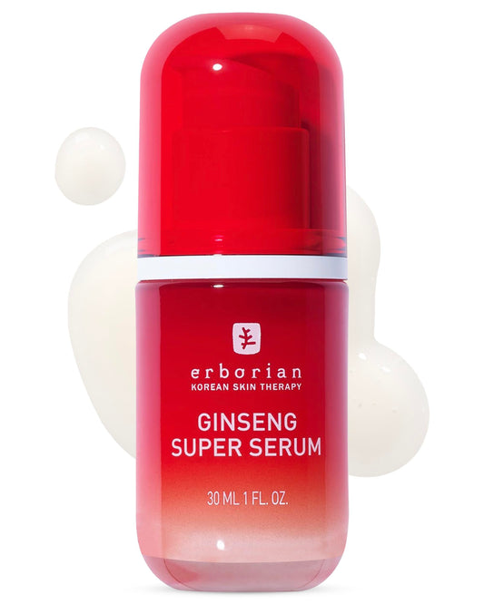 Erborian Ginseng Super Serum, Anti‑Aging, Hydrating Peptide Complex, Smooths Texture & Evens Tone For Soft Skin & Natural Glow, Korean Skincare