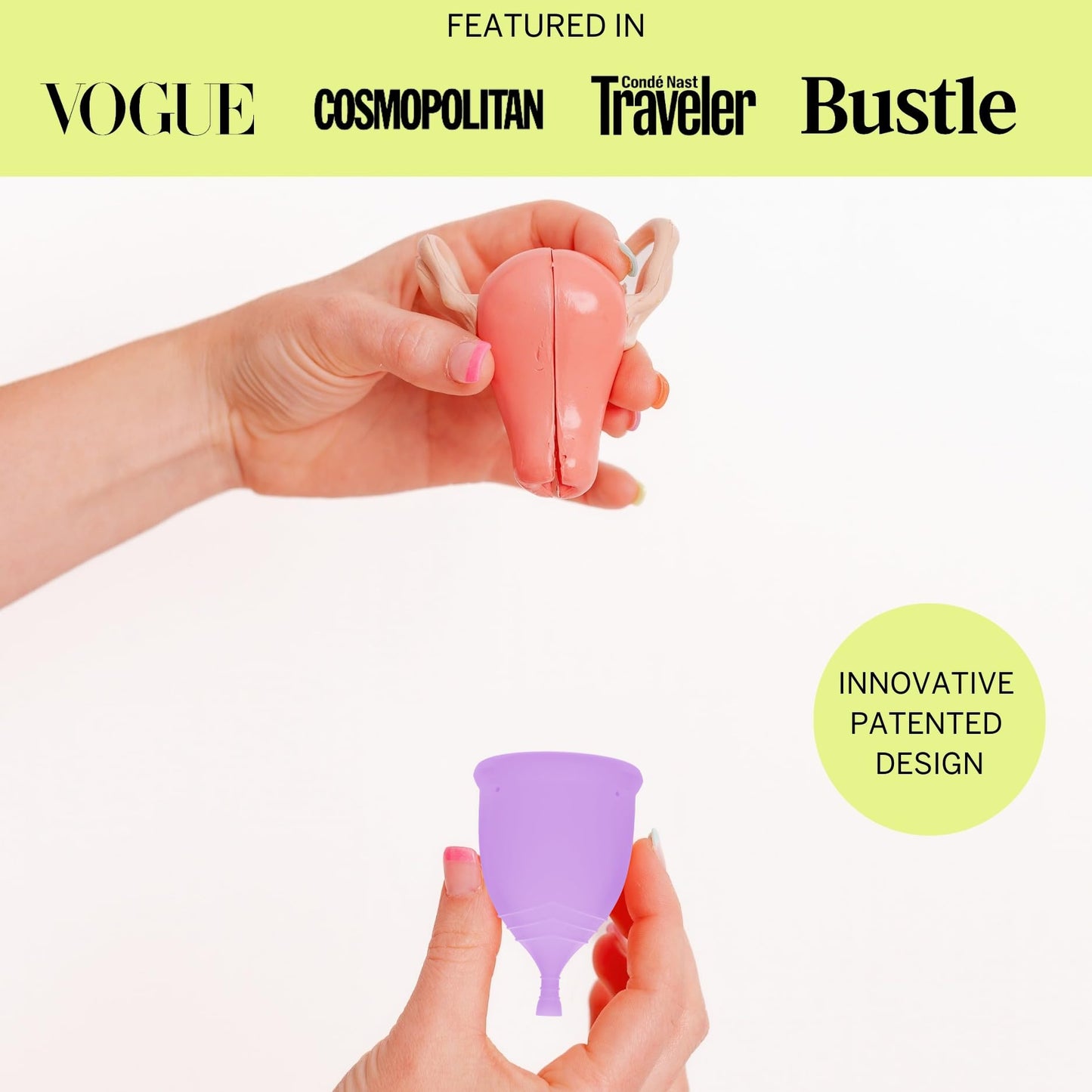 Pixie Menstrual Cup & Disc Duo for Feminine Care - Ranked 1 for Most Comfortable Reusable Period Cup & Disc - Buy One We Give One - Includes Ebook Guide, Flushable Wipes, Lube, Sanitizer & Storage Bag