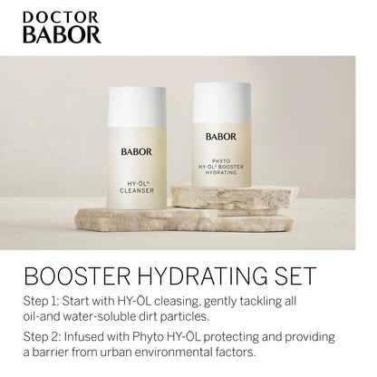 BABOR HY-OL & Phyto HY-OL Booster Hydrating Travel Size Skincare Kit, Cleansing Oil and Hydrating Cleanser, Skincare Set