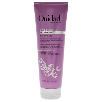 Ouidad Coil Infusion Give a Boost Styling + Shaping Gel Cream for Curly Hair, 8.5 oz - Hydrating Peptide & Black Castor Oil Formula for Defined Coils, Frizz Control, Lightweight Hold, Paraben-Free