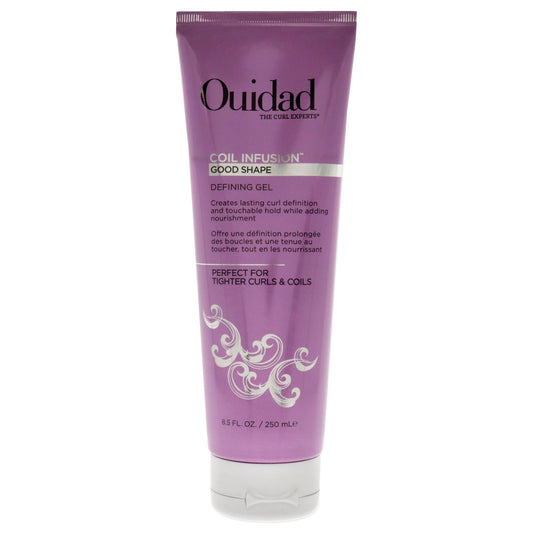 Ouidad Coil Infusion Give a Boost Styling + Shaping Gel Cream for Curly Hair, 8.5 oz - Hydrating Peptide & Black Castor Oil Formula for Defined Coils, Frizz Control, Lightweight Hold, Paraben-Free