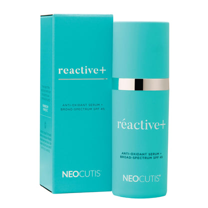 NEOCUTIS RéACTIVE+ Vitamin C & E Antioxidant Serum with Broad‑Spectrum SPF 45 – Protects & Revitalizes Skin – Reduces Fine Lines & Redness – 1 fl. oz.