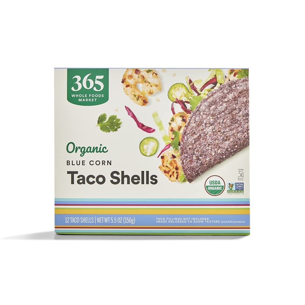 365 by Whole Foods Market, Organic Blue Taco Shells, 5.5 Ounce