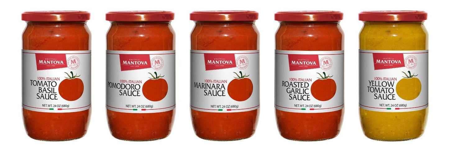 Mantova Italian Tomato Basil Sauce 24 ounce (Pack of 2), 100% Italian Tomatoes, Great Taste