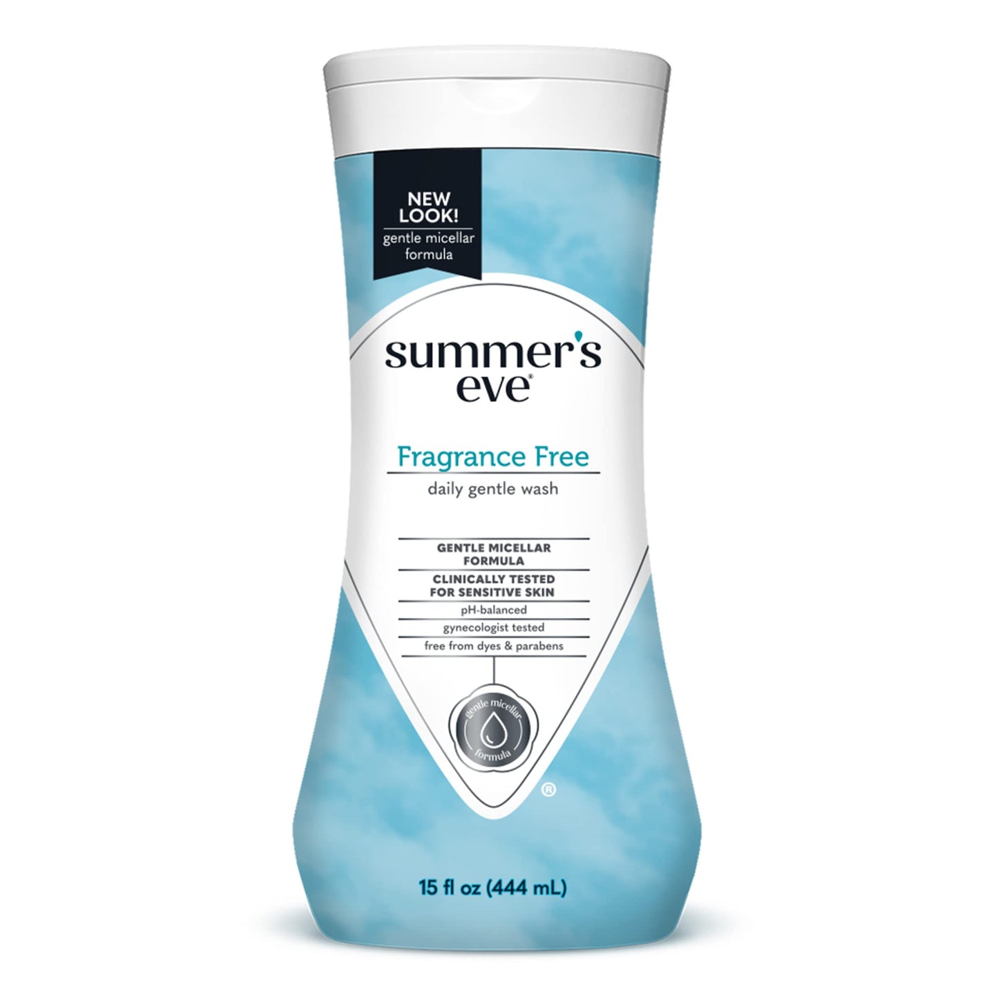 Summer's Eve Fragrance Free Gentle Daily Feminine Wipes 32 Count 4 Pack and Fragrance Free Gentle Daily All Over Feminine Body Wash 15 fl oz