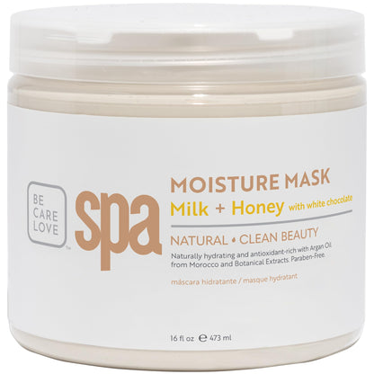 BCL SPA organic Milk and Honey with White Chocolate for hands mask, foot mask, and body mask skin care, self care spa treament for women at home , 16 oz