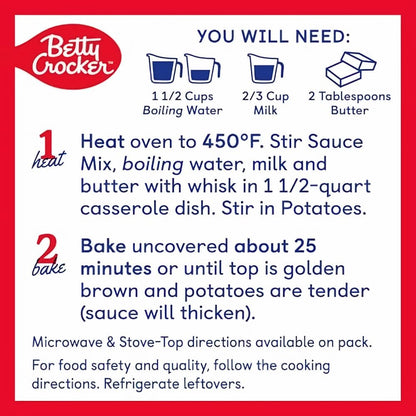 Betty Crocker Scalloped Casserole Potatoes Made with Real Cheese (Pack of 2)