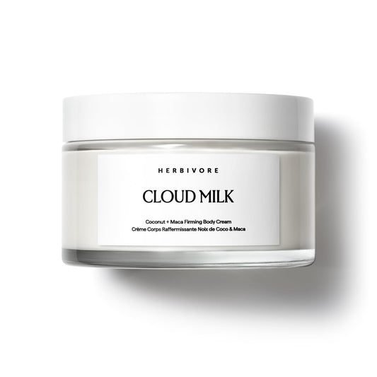 HERBIVORE Cloud Milk Coconut + Maca Firming Body Cream I Fast Absorbing Moisturizer for Smoother, Firmer Looking Skin I Vegan, for All Skin Types, 195 mL / 6.6 oz