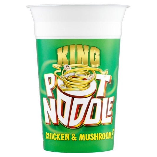 Pot Noodle King Pot Noodles Chicken & Mushroom Flavour (114g) - Pack of 6