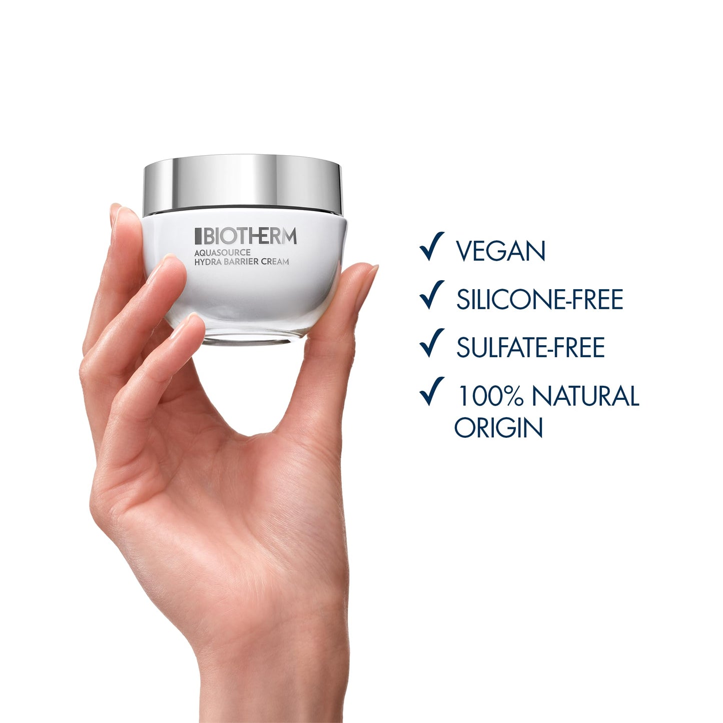 Biotherm Aquasource Hydra Barrier Cream, Lightweight And Fast-Absorbing Face Moisturizer for a Stronger Skin Barrier, with Biotech Plankton, Bio-Ceramides and Hyaluronic Acid