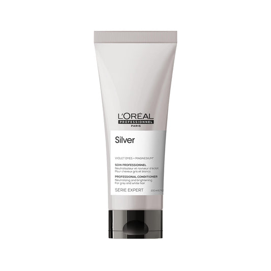 L'Oréal Professionnel Paris Color Depositing Purple Conditioner - Neutralizes Unwanted Brassy & Yellow Tones, For Natural, Colored or Bleached White, Silver & Blonde Hair | 6.7 Fl Oz