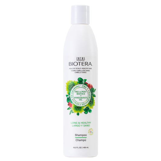 Biotera Long & Healthy Strengthening Shampoo | Strengthens Long, Growing Hair | Microbiome Friendly | Vegan & Animal Test Free | Paraben Free | Color-Safe