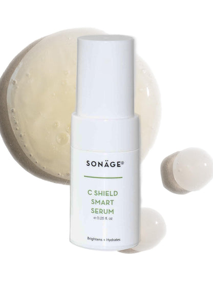 Sonage C Shield Smart Serum: Hyaluronic Acid & Vitamin C | Brightens, Shields from Blue Light, Fades Dark Spots