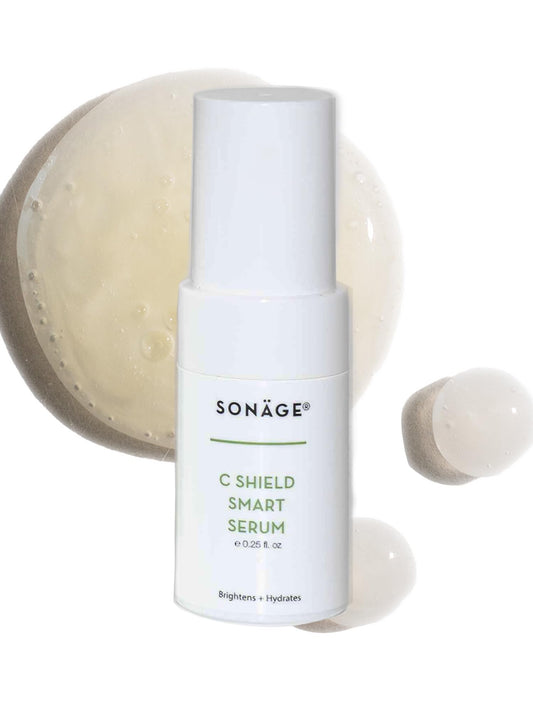 Sonage C Shield Smart Serum: Hyaluronic Acid & Vitamin C | Brightens, Shields from Blue Light, Fades Dark Spots