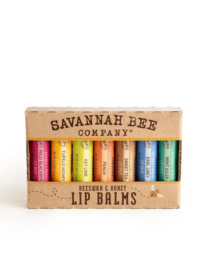 Savannah Bee Company Lip Balm - Lip Moisturizer for Chapped Lips - Hydrating Lip Balm with Pure Honey (Bee the Balm Set)