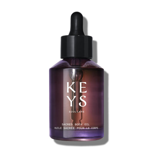 Keys Soulcare Sacred Body Oil with Marula Oil, Lightweight, Non-Greasy, Hydrates, Calms & Nourishes Skin with Manuka Honey, Cruelty-Free, 1.69 Fl Oz