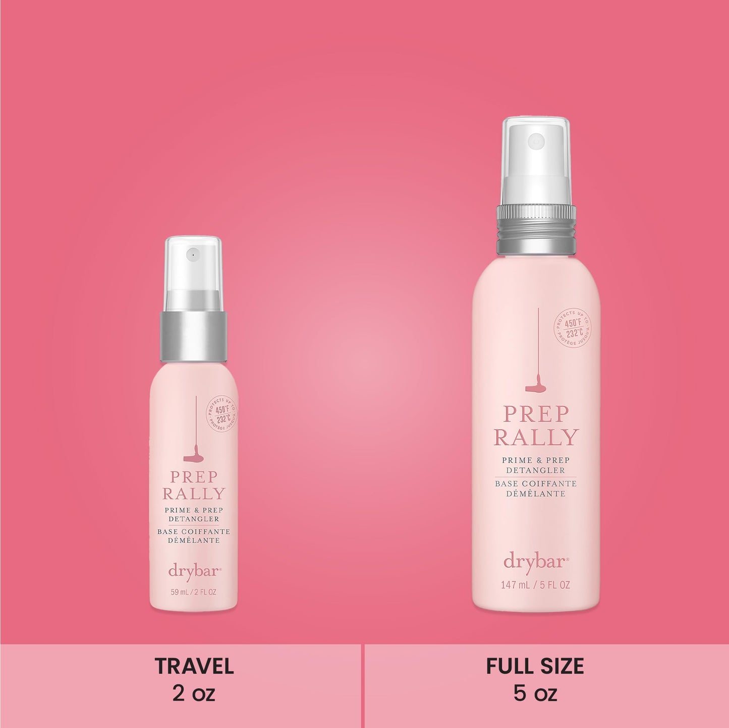 Drybar Prep Rally Prime & Prep Detangler | Nourishes Hair, Detangles with Ease, Leaves Hair Soft & Manageable, Protects Hair, Cruelty Free