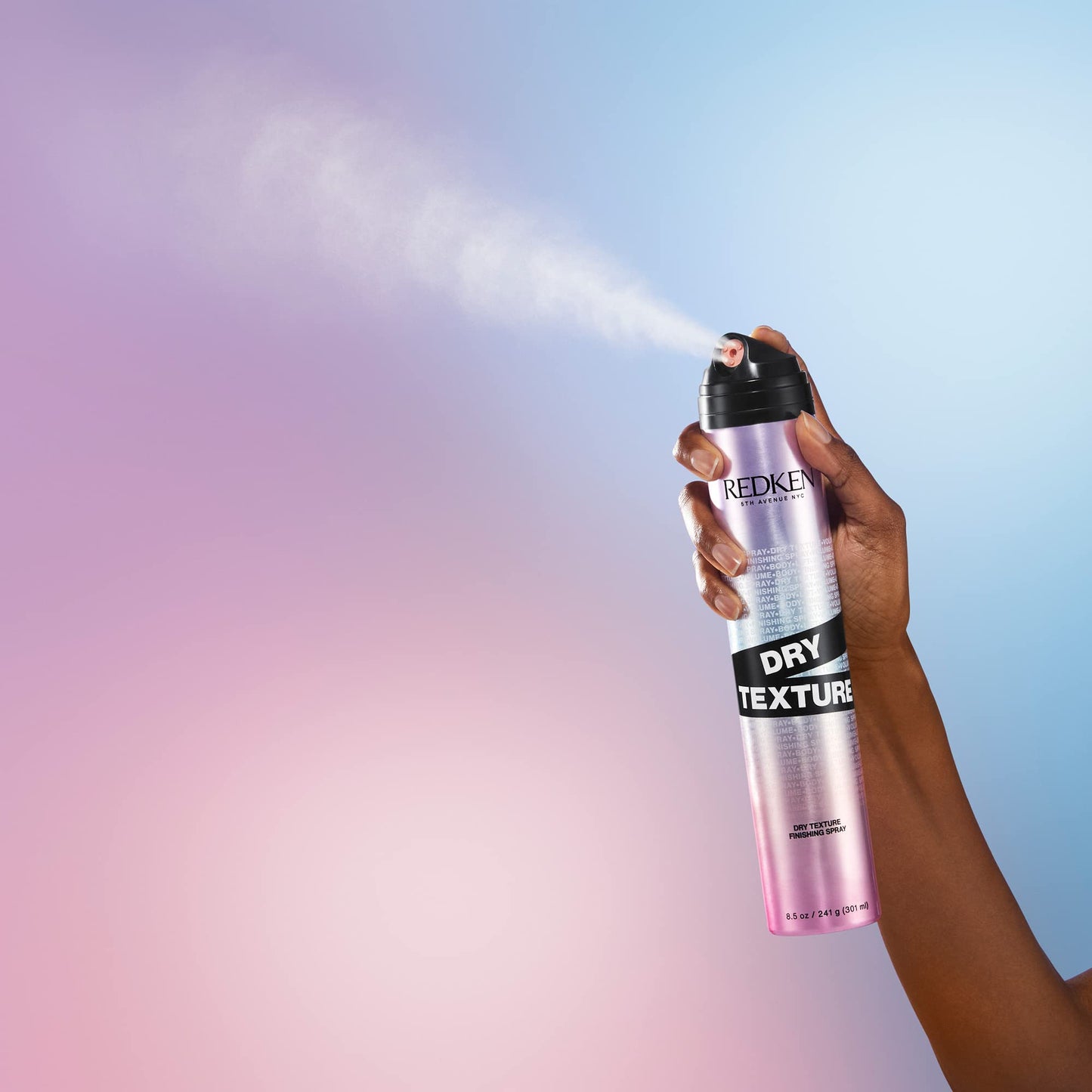Redken Dry Texture Hairspray For All Hair Types - Lightweight Volumizing Spray, Airy and Beachy Texture, Medium Hold