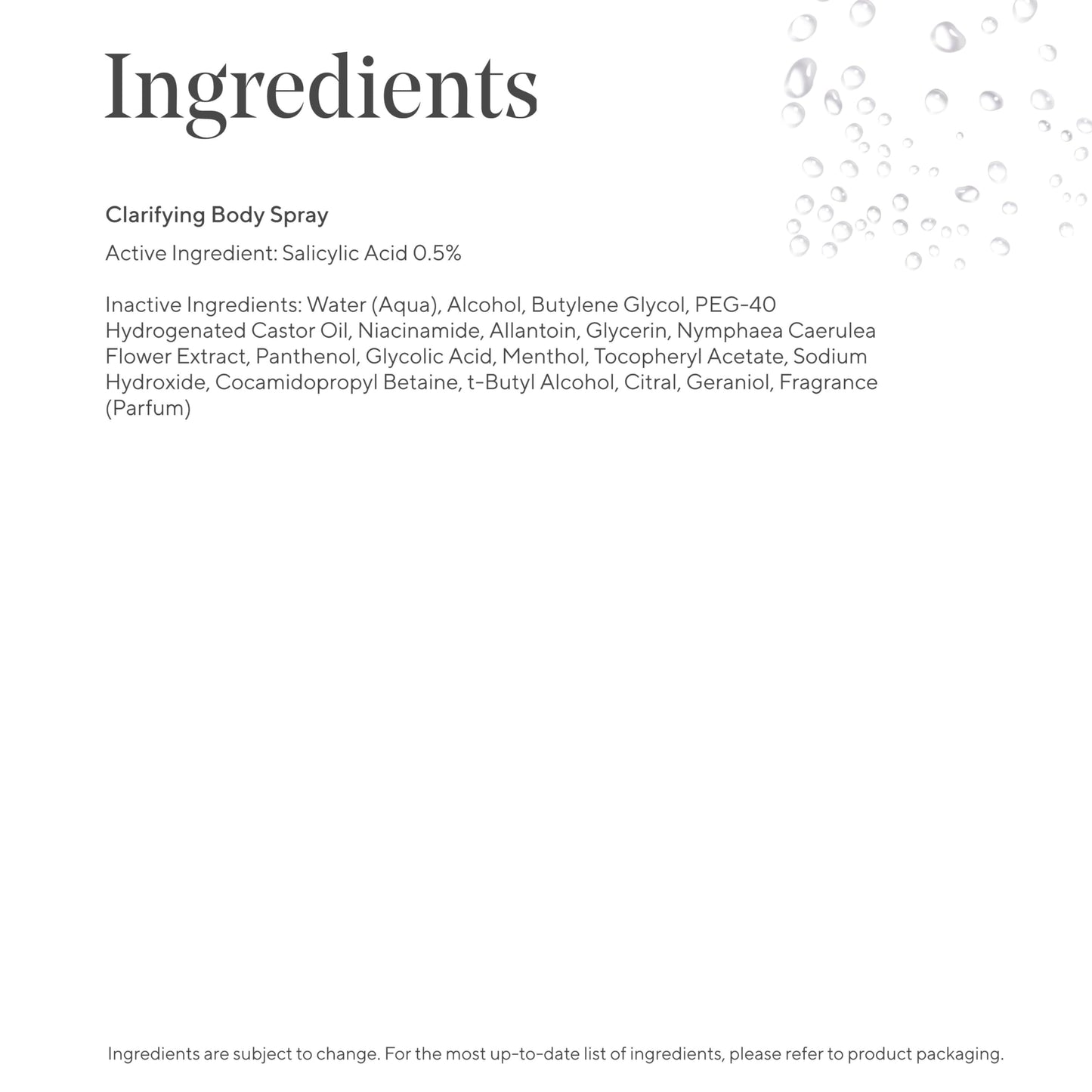 Murad Clarifying Body Spray – Salicylic Acid Daily Treatment for Bacne, Clears and Prevents Body Acne Breakouts across Back, Shoulders, Arms & All Over Without Over-Drying Skin