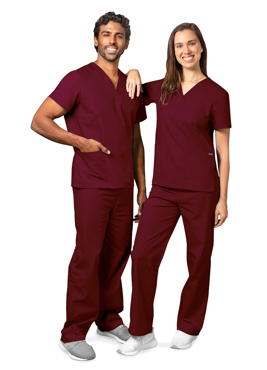 Adar Universal Unisex Scrubs - Unisex Drawstring Scrub Set