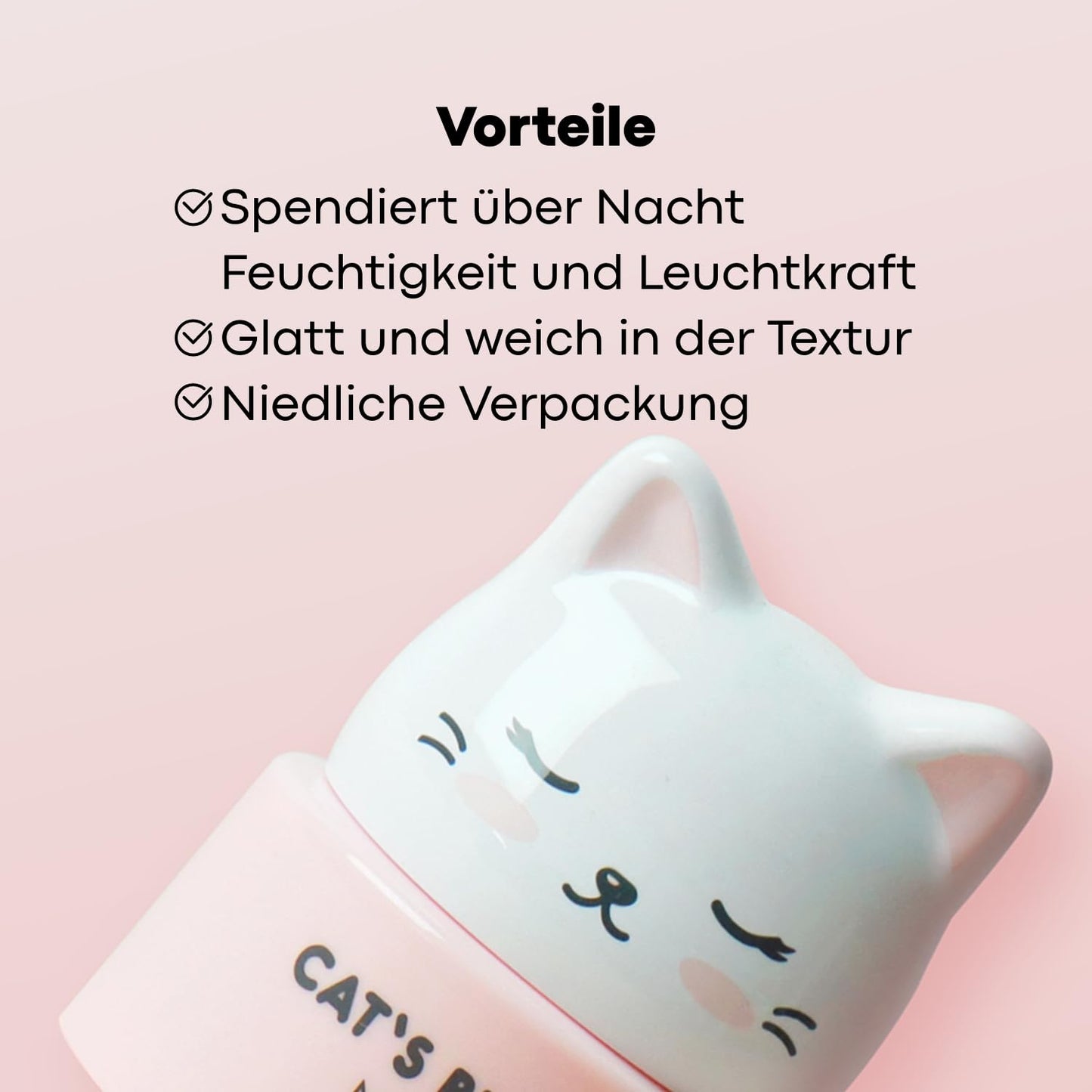 TONYMOLY Cat’s Purrfect Night Sleeping Mask – Hydrating Overnight Face Mask with Collagen & Botanical Extracts – Korean Skincare to Strengthen, Soften & Nourish Skin, 50g