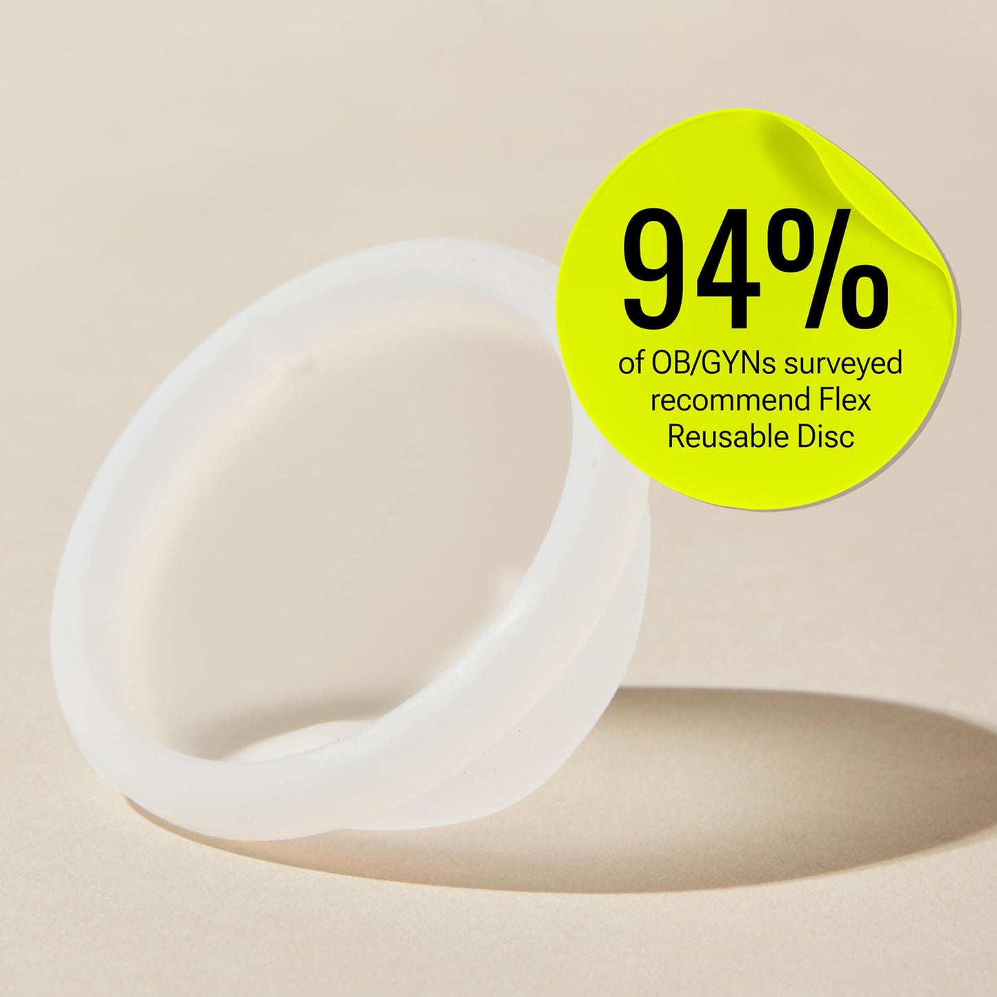 Flex Reusable Disc & Flex Daily Liners (50 Count) Bundle | Beginner-Friendly Tampon Alternative | Unscented | Disc Capacity of 6 Super Tampons