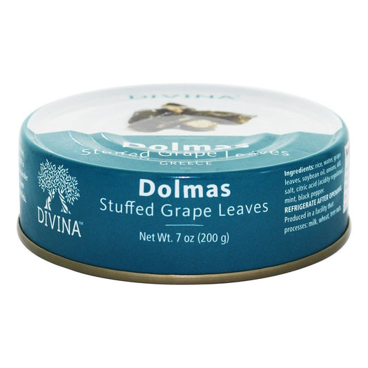 Divina Dolmas Stuffed Grape Leaves, 7 Ounce (4-Pack)