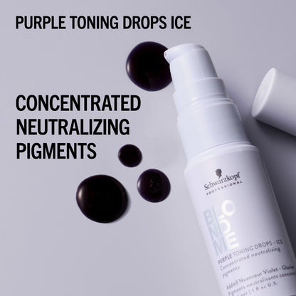 BLONDME Blonde Wonders Leave-In Toning Drops for Blonde Hair, Ice, 1.0 Fl Oz | Eliminate Brassy Yellow Tones | Color Depositing Treatment | For Cool Blonde or Gray Hair