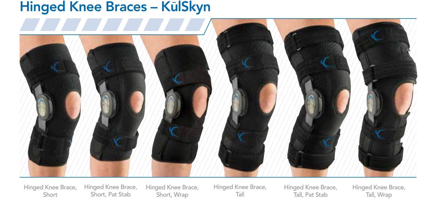 United Ortho 300150-01 Short Neoprene Hinged Knee Support Brace, X Small