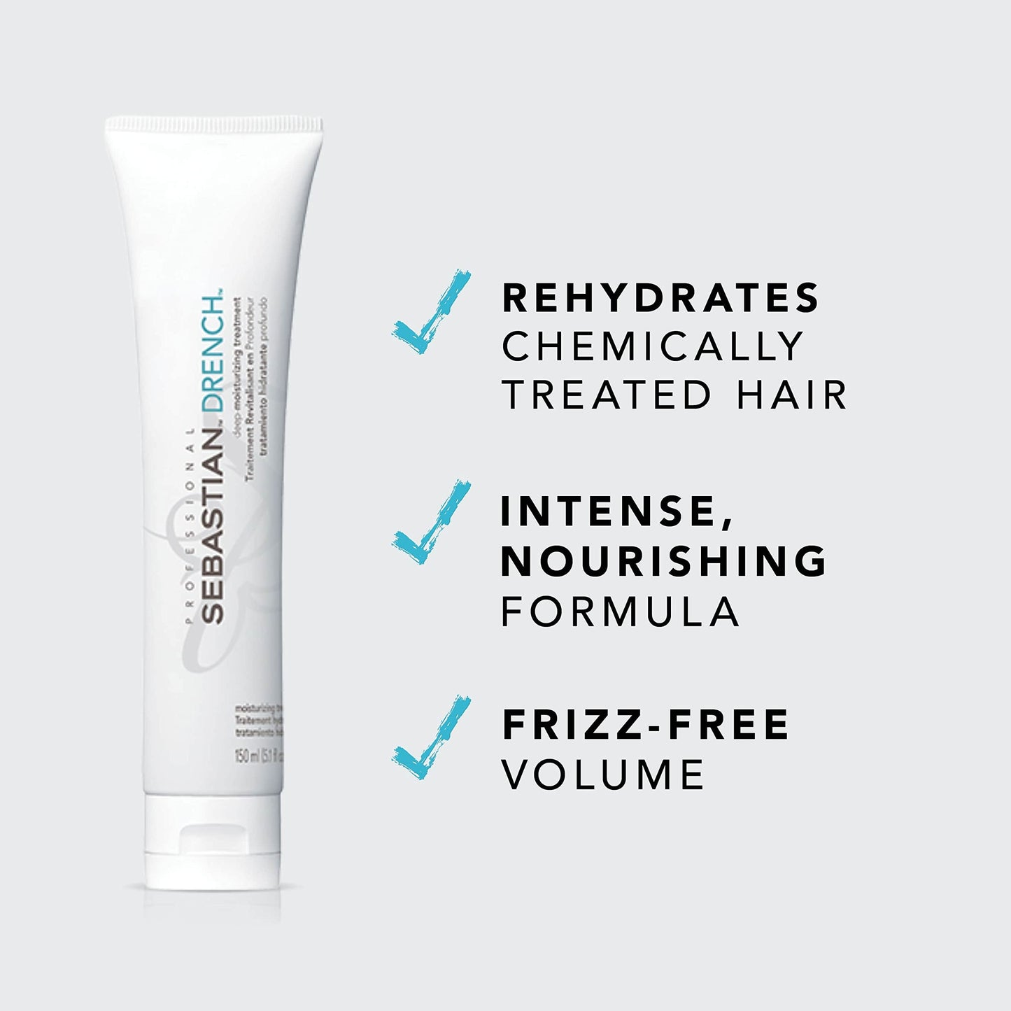 Sebastian Professional Drench Deep Moisturizing Treatment, For Dry & Chemically Treated Hair